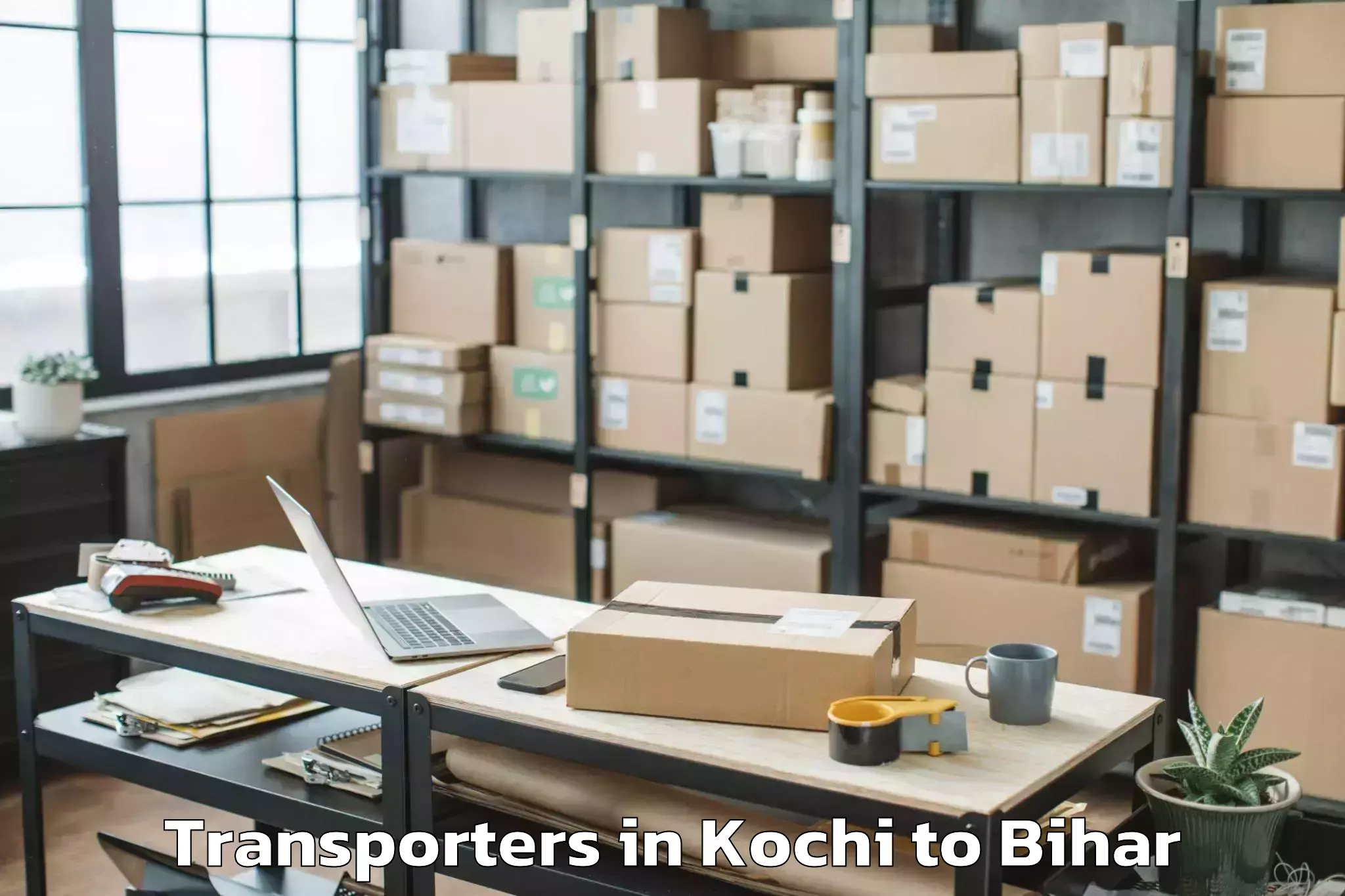 Top Kochi to Sikta Transporters Available